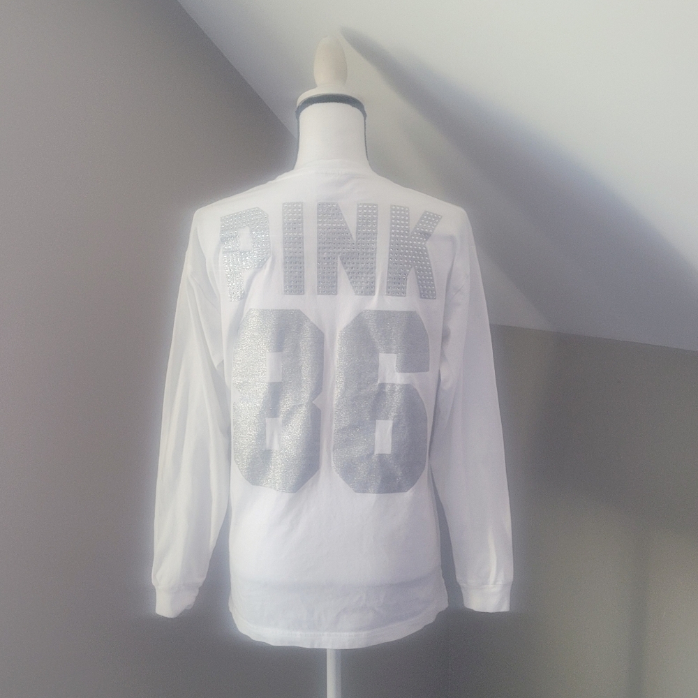 Pink Victoria's Secret Bling Long Sleeve Shirt